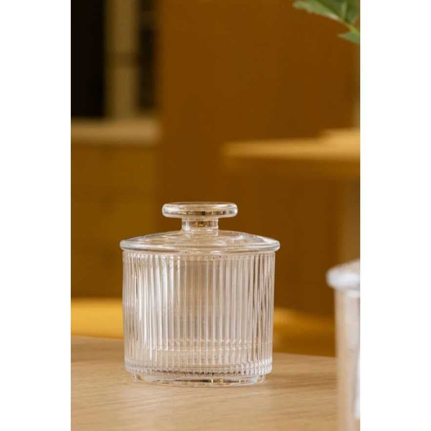 Manteigueira Francesa Wolff Lines Cristal Ecológico – Porta Manteiga com Tampa 10cm Luxo “⏰ OFERTA POR TEMPO LIMITADO”