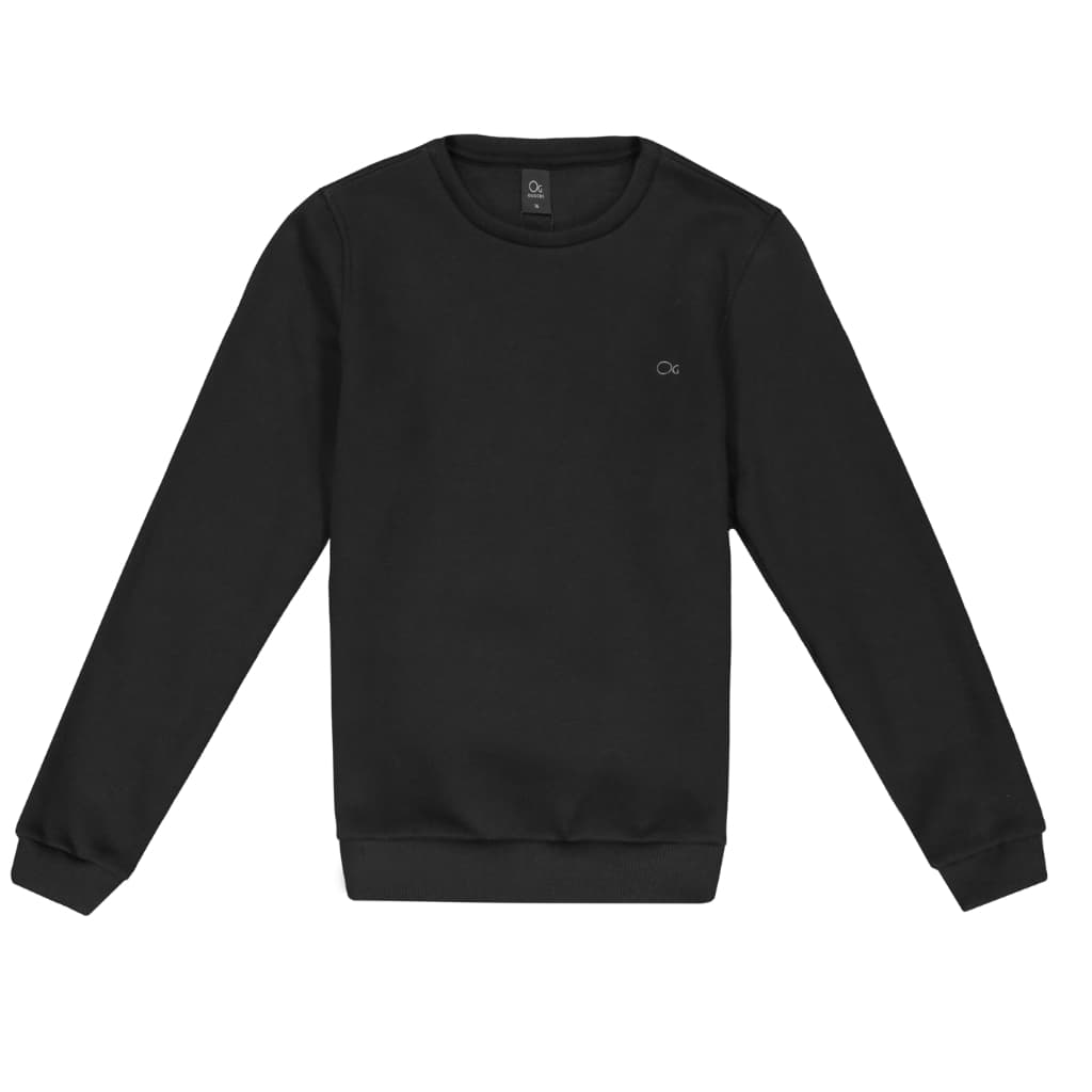 MOLETOM INFANTIL OGOCHI PELUCIADO INVERNO MANGA LONGA PRETO OU MARINHO CONFORTÁVEL