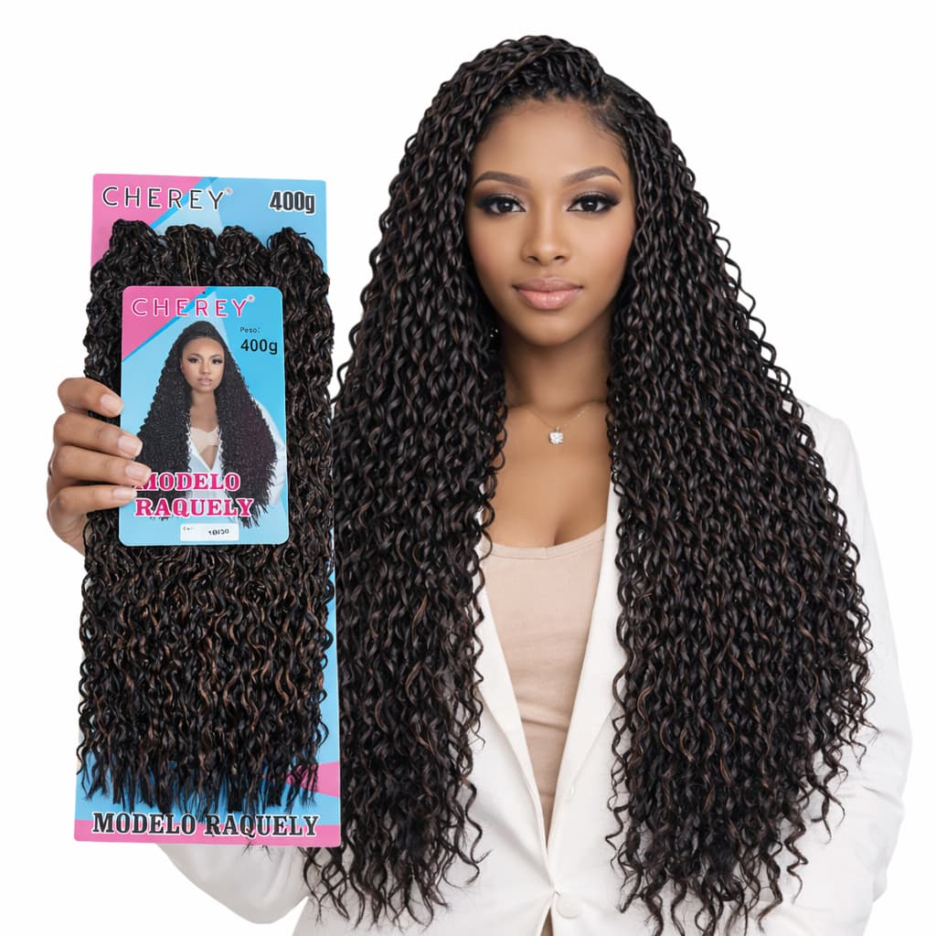 Cabelo Estilo Miojinho Para Crochet Braids Raquely 400g Cherey
