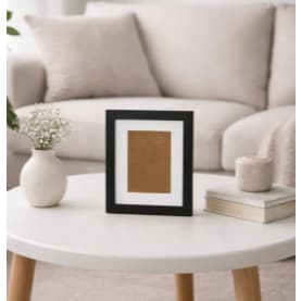 Moldura A6 10x15 C/paspatur De 2,5cm C/vidro Decorativo