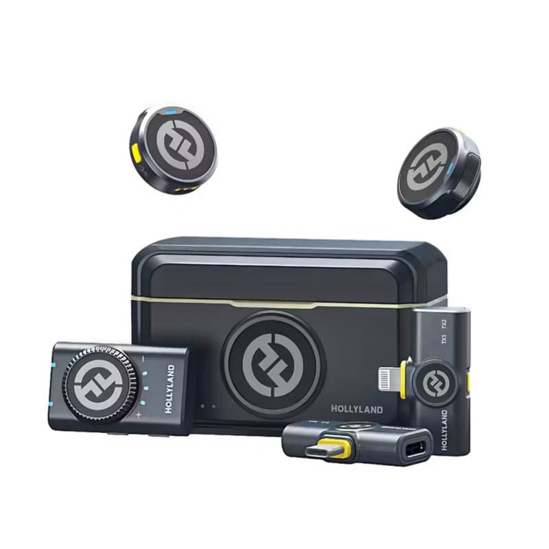 Microfone Hollyland Lark M2 Duo Combo (Preto).