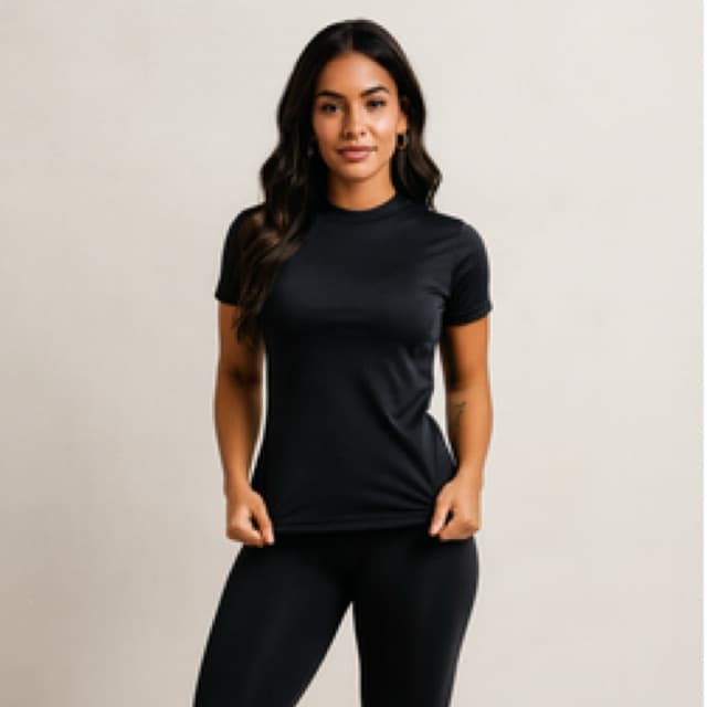 Blusas Feminina Suplex Camiseta Baby Tee Manga Curta Básica Babylook Cores Tendencia 2025