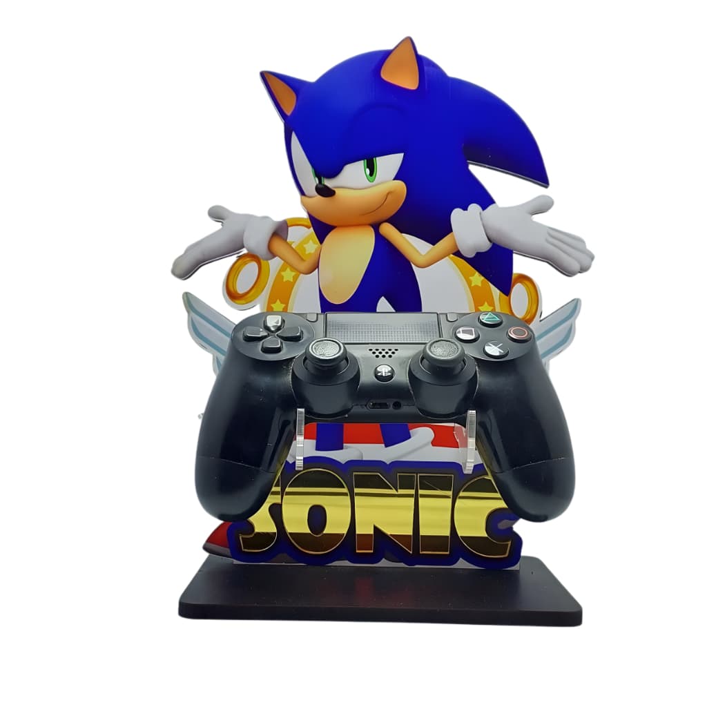Suporte Controles MDF Personalizado PS5 PS4 Xbox Sonic