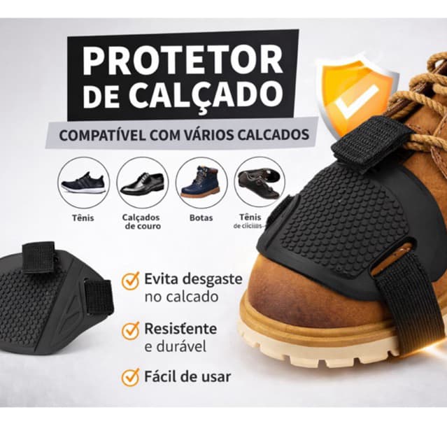 Protetor de Tênis para Moto Pedal de Marcha Câmbio Calçado Universal Antiderrapante