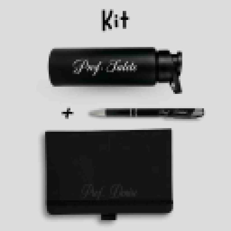 kit Executivo Premium  Personalizado Garrafa + Caderno + Caneta