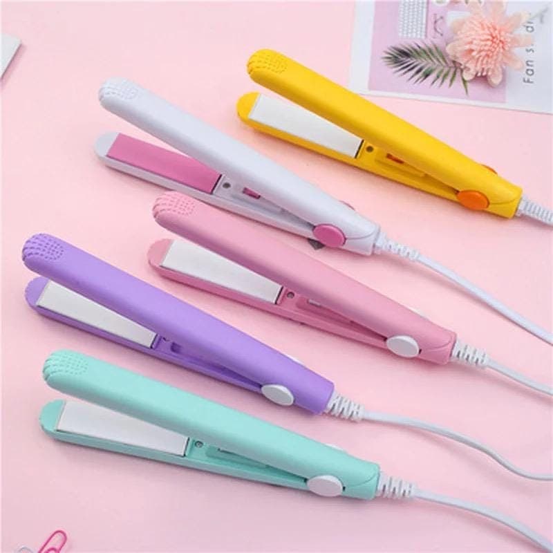 Mini Chapinha Prancha De Cabelo Pequena Portátil Chapinha Profissional Com Case Transporte Bivolt