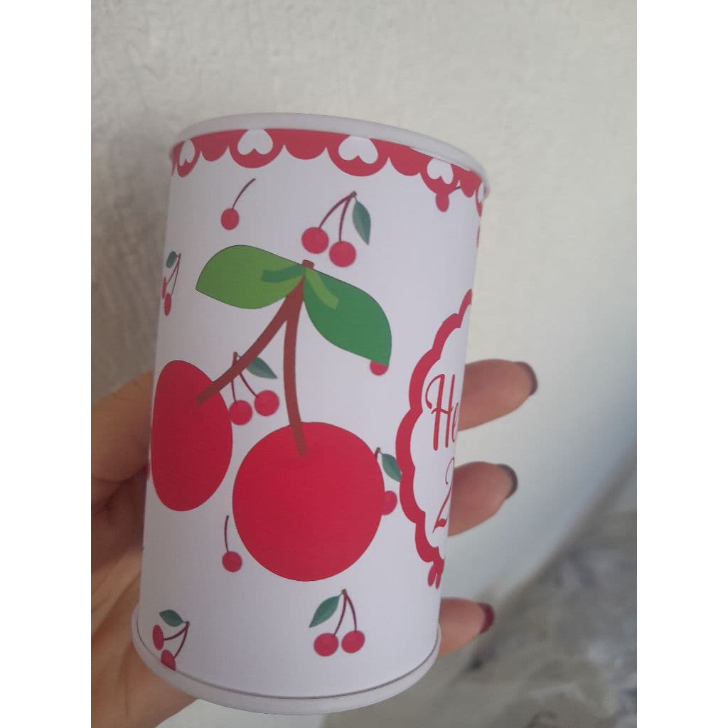 Cofrinho Personalizado +laço + embalagem l CEREJA |  Lembrancinha Festa Infantil | FAZEMOS TODOS OS TEMAS