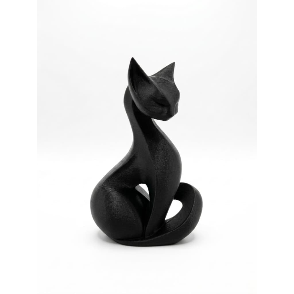 Escultura Decorativa Gato Minimalista Moderno | Estátua Elegante para Sala, Quarto e Escritório