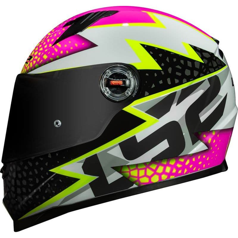 Capacete Ls2 Ff358 Classic Speedy Rosa e Branco Feminino