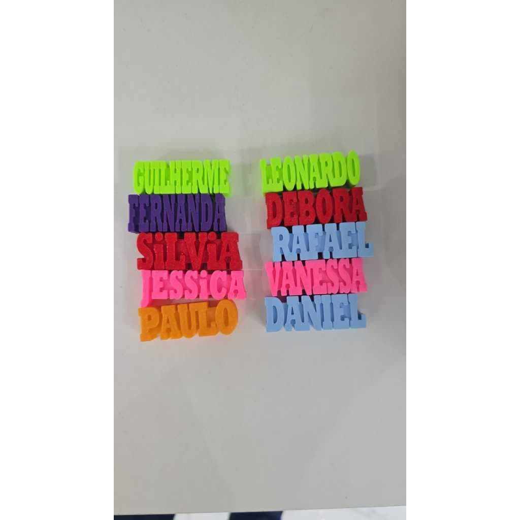 Kit com 3 Organizadores de Cabo Personalizados com Nome – Impressão 3D