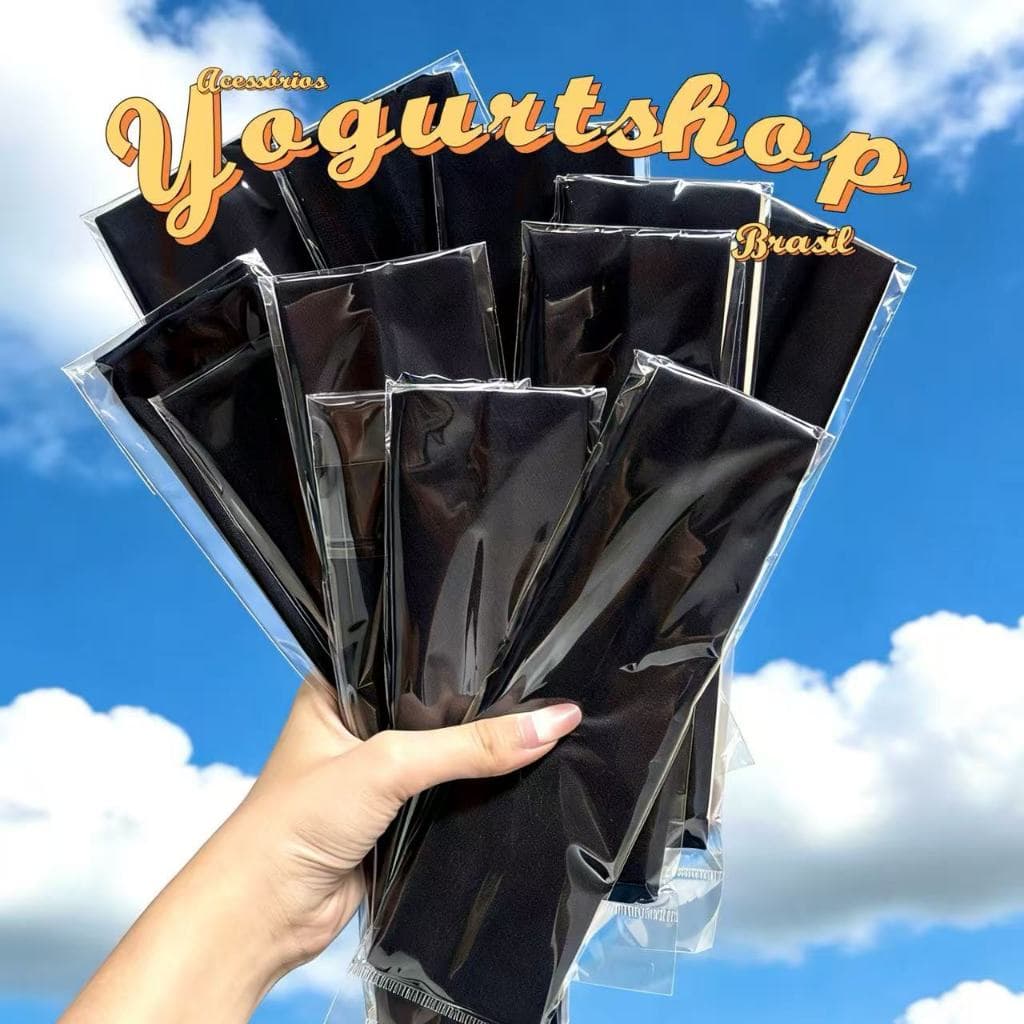 6-12Und Faixas De Cabelo Penteados E Sports Cor Preto Headband