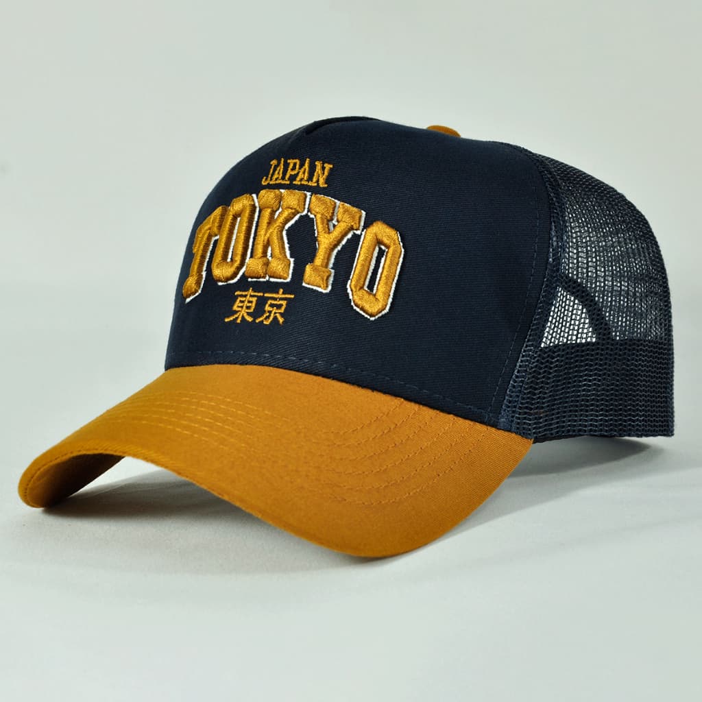 Boné Trucker Retro Tokyo Casual Com Aba Curva Masculino Feminino