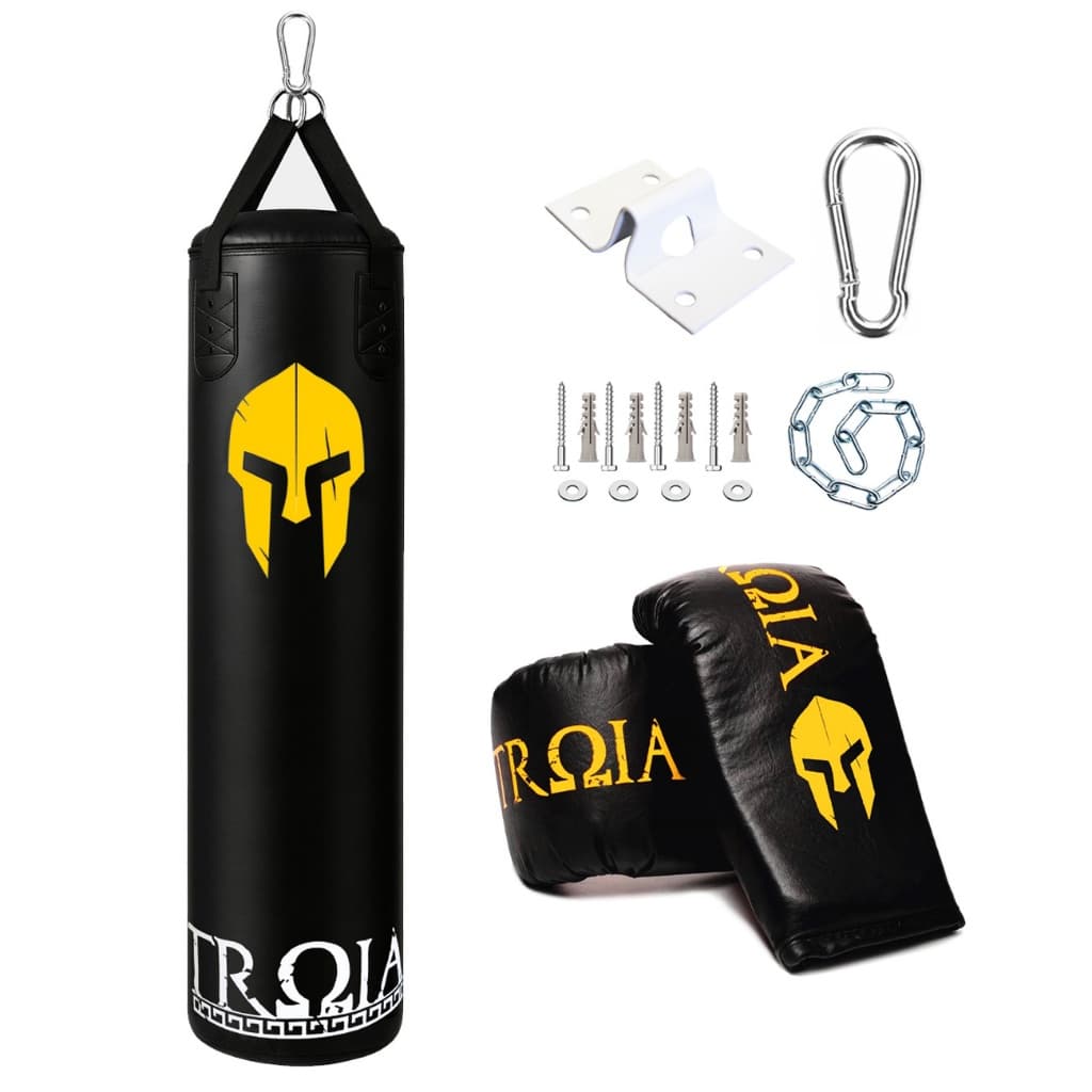 SACO DE PANCADA PROFISSIONAL + LUVA + SUPORTE 90 120 160 180 KIT COMPLETO
