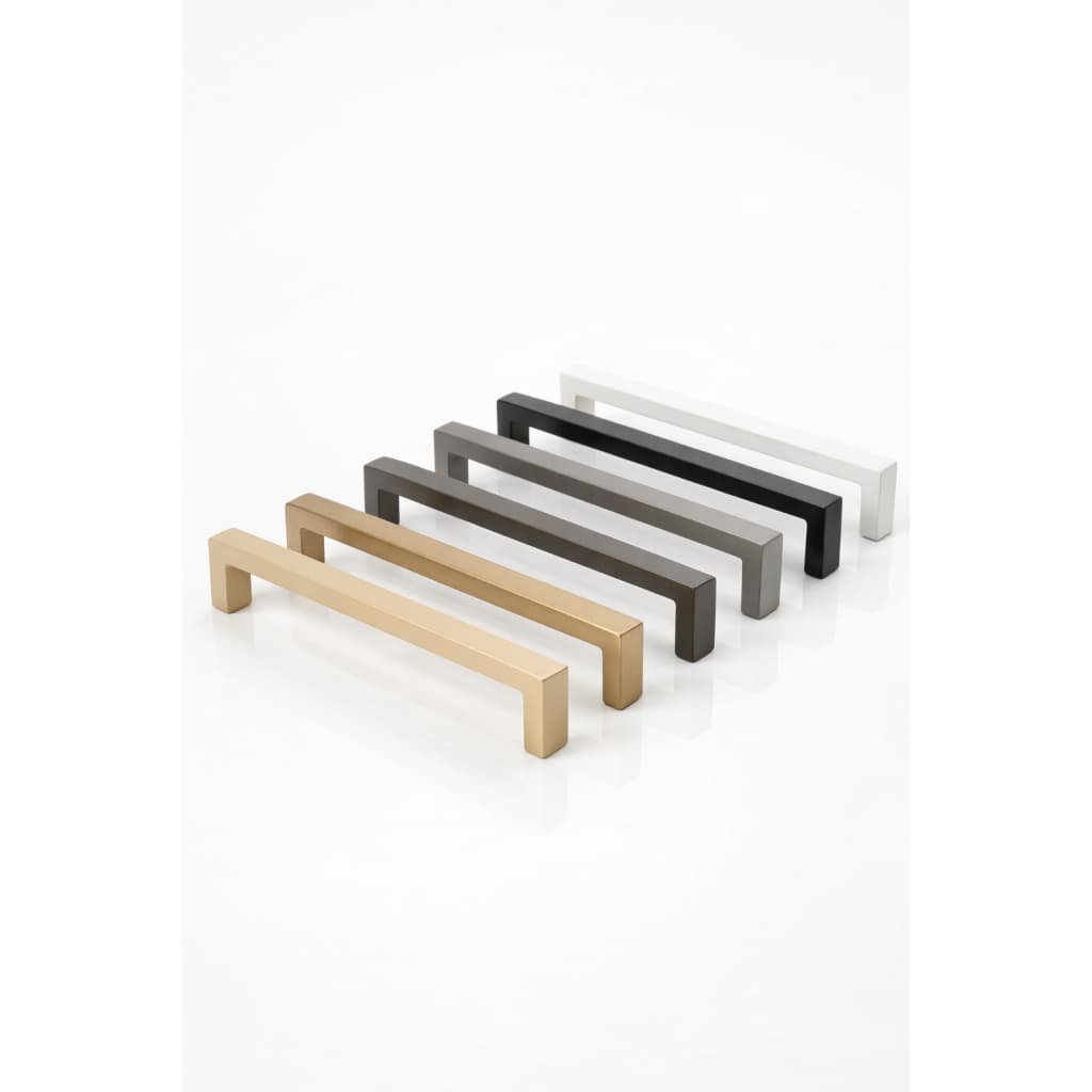 Puxador Alça, puxador de gaveta 256 mm kit 4/5/6/7/8 peças branco, preto, cinza, para portas gavetas