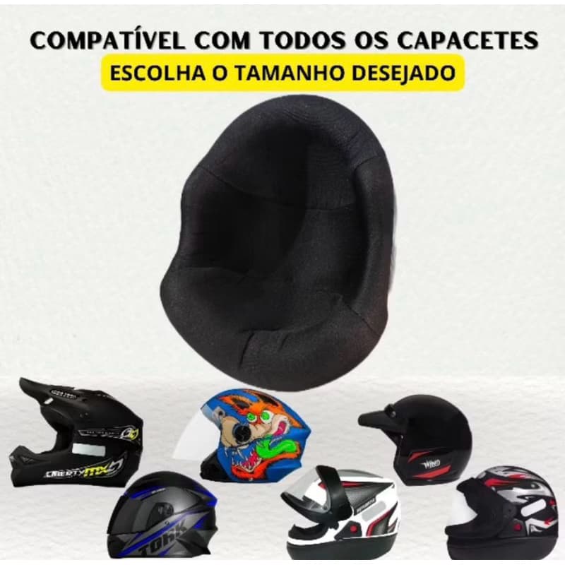 FORRAÇAO DO CAPACETE (topo) SÓ A PARTE DA CABEÇA (UNIVERSAL)