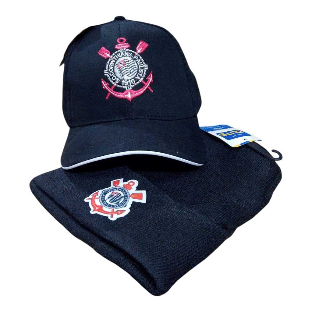 KIT TOUCA DE FRIO COM BONE DO CORINTHIANS UNSSEX