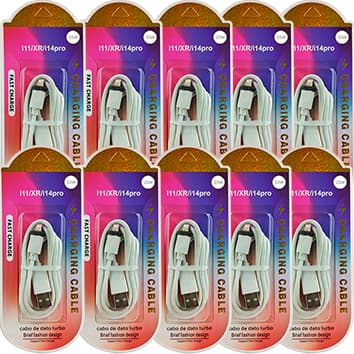 KIT COM 25 CABOS TURBO 10 CABOS COMPATIVE PARA IPHONE 10 CABOS TIPO C 10 CABOS V8 NO ATACADO E REVENDA