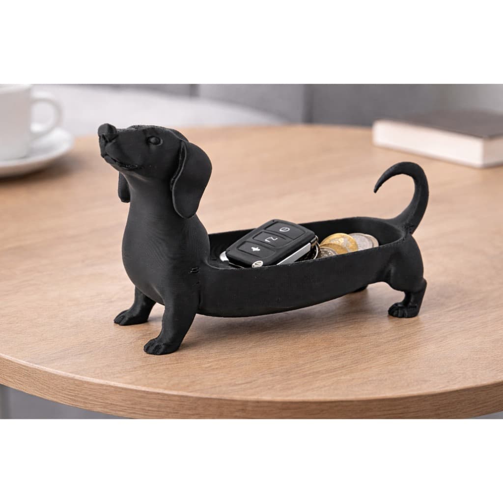 Porta Chaves Cachorro Salsicha Organizador de Mesa Bandeja Porta Objetos Decorativo Controle Remoto Criativo