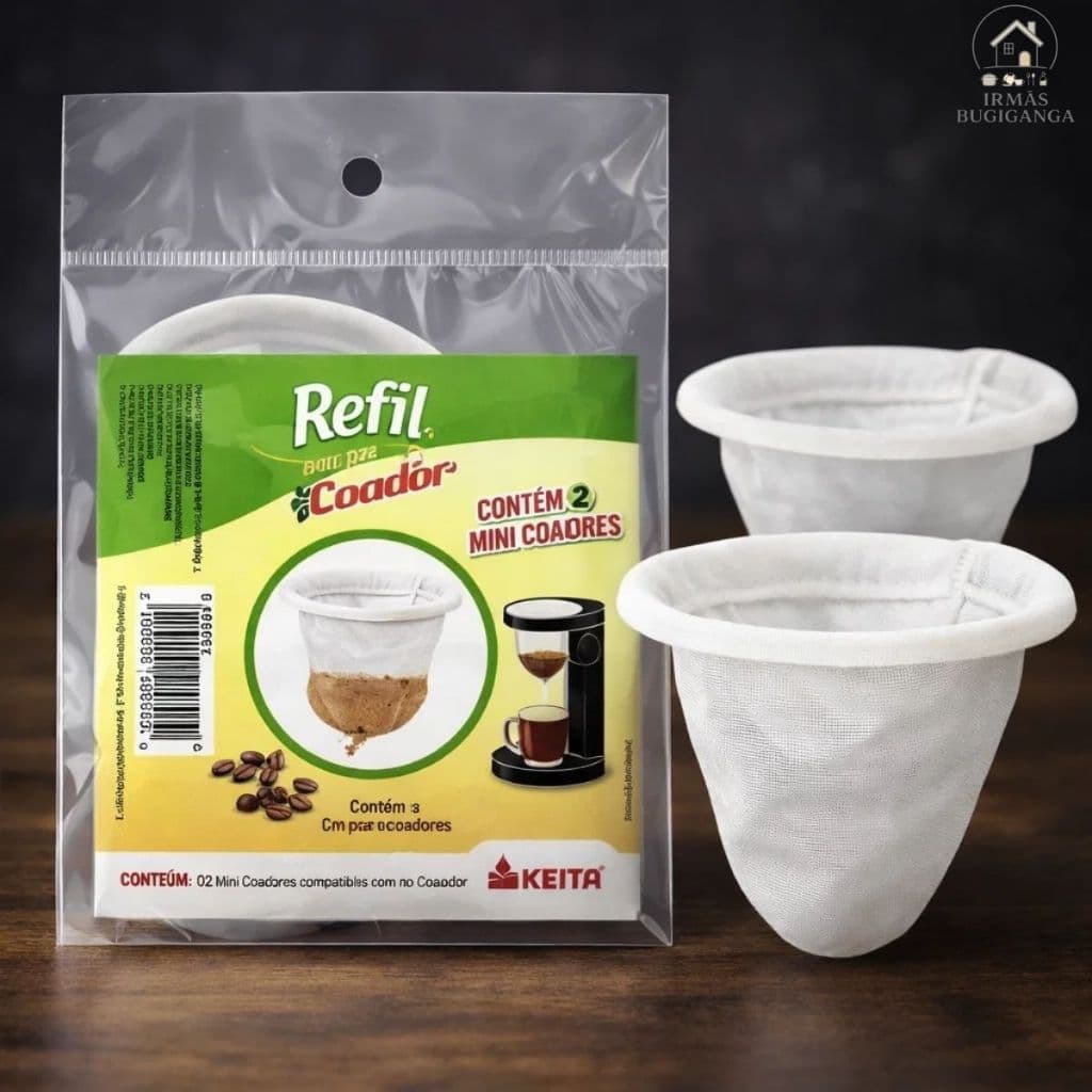 Kit até 8 Filtros Coador Café De Pano Filtro Individual Reutilizável Lavável Café Expresso Portátil