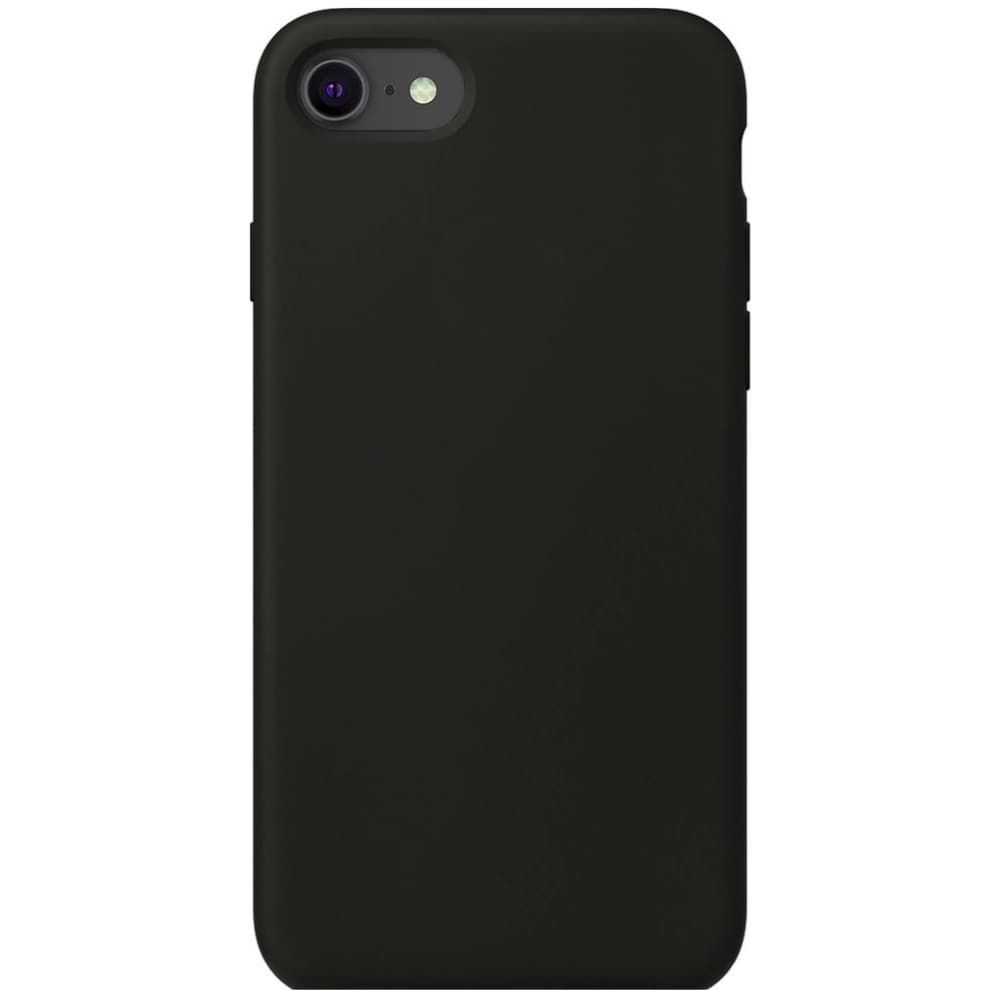Capinha Preta Para Iphone 7, Iphone 8 Normal e Iphone SE 2020/2022 Fechada Nas Laterais Aveludada