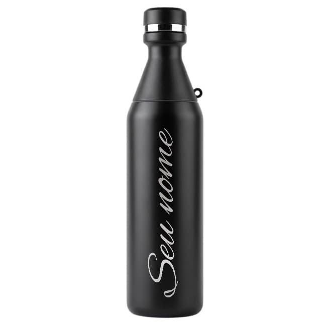 Garrafa Térmica Btop 500ml | Personalização a Laser - Nome - Logo - Time
