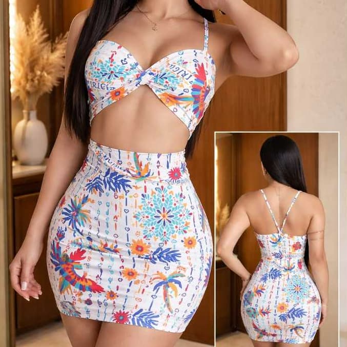 Vestido Feminino curto Tecido Suplex Fluity Sem Bojo moda tendencia