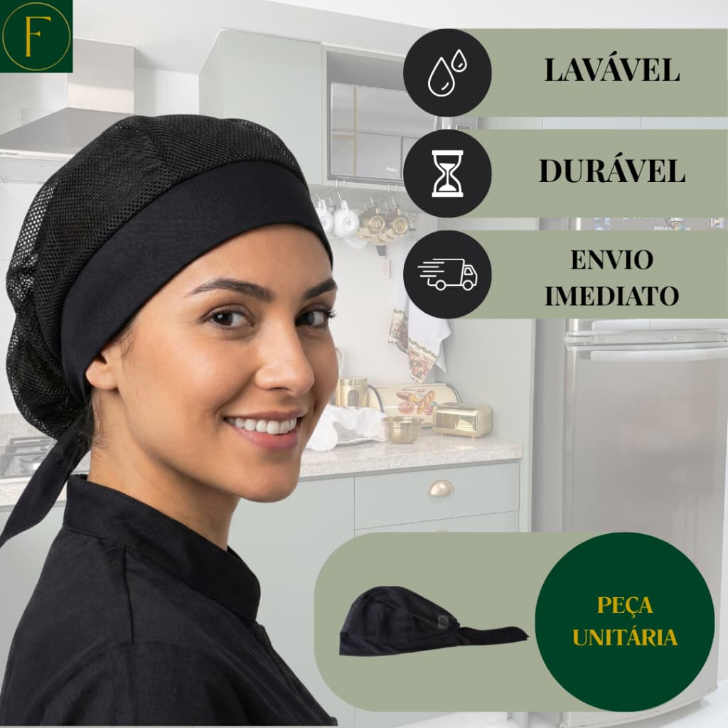 Touca Telinha para Cozinha Profissional