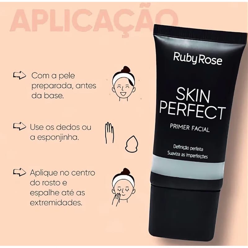 Primer Facial Ruby Rose Skin Perfect Hb-8086 Pele Perfeita