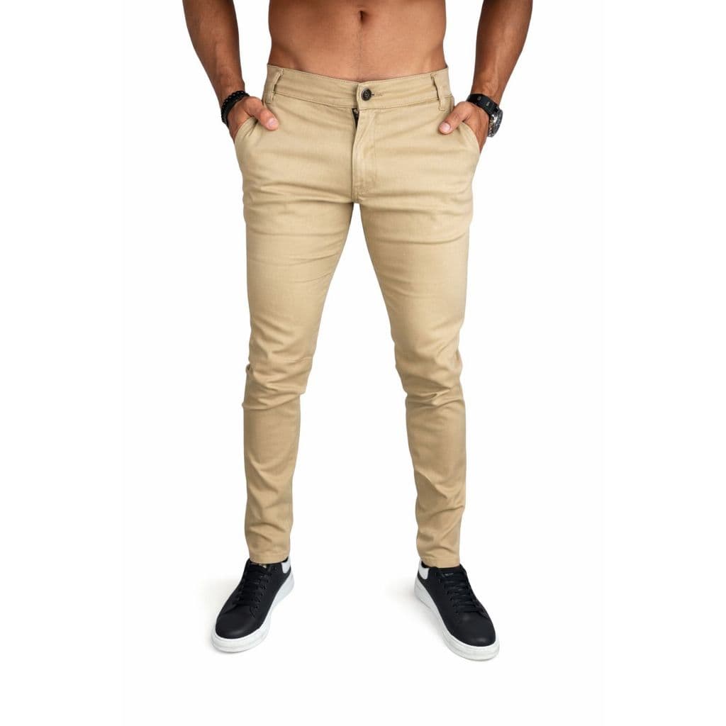 Calças Masculina Sarja Premium Alfaiataria Esporte Fino Tecido Premium Bolso Embutido Preço Promocional