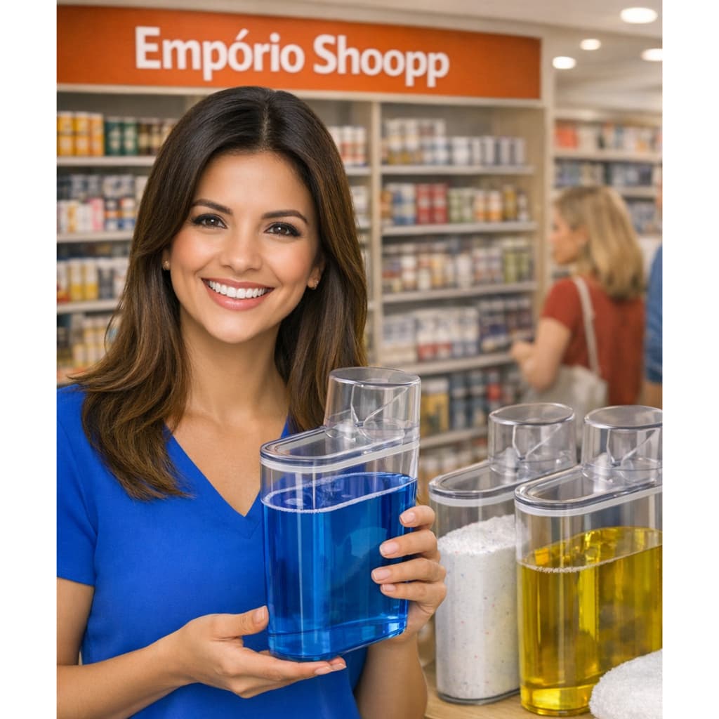 Dispense Dosador Multiuso 1.2L Pote Organizador Cozinha Lavanderia