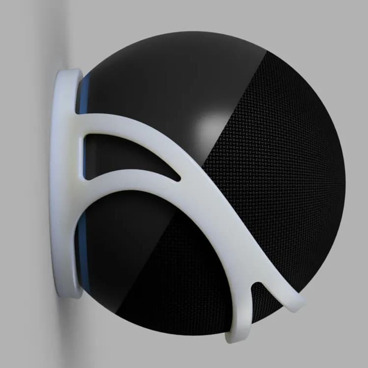 Suporte de Parede para Alexa Echo Dot 4 e Echo Dot 5 - Encaixe Perfeito e Resistente