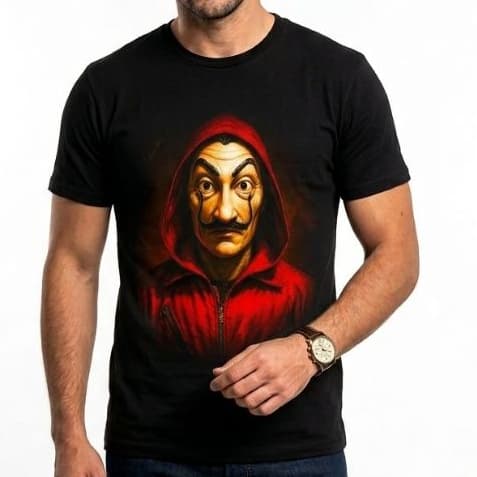 Camiseta Premium LA CASA DE PAPEL | SÉRIES | ADULTO E INFANTIL100% Algodão