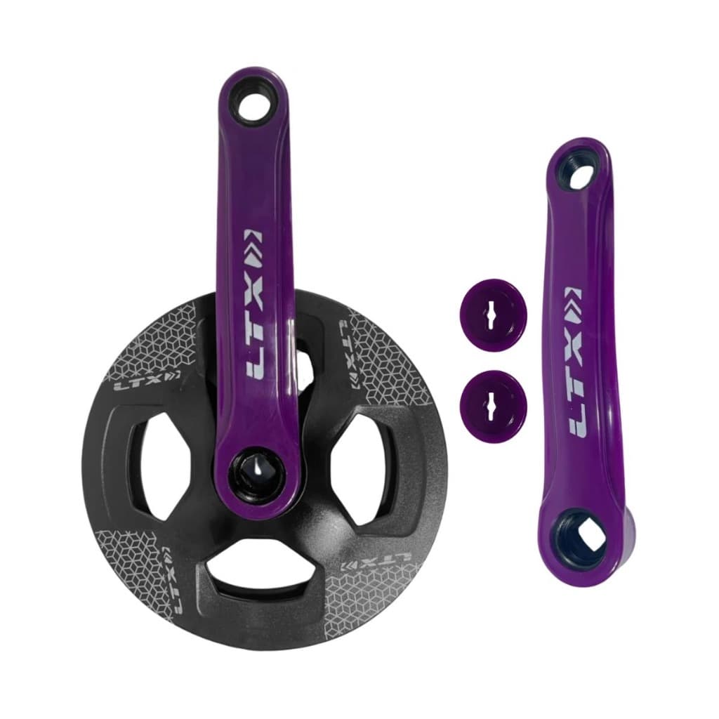 Pedivela Single LTX Bicicleta 36 Dentes 165mm Aço Reforçado Rosca Grossa 9/16
