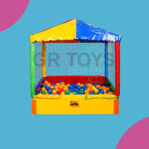 Piscina de Bolinhas com Cobertura 1x1 – Proteção e Alegria Garantidas!