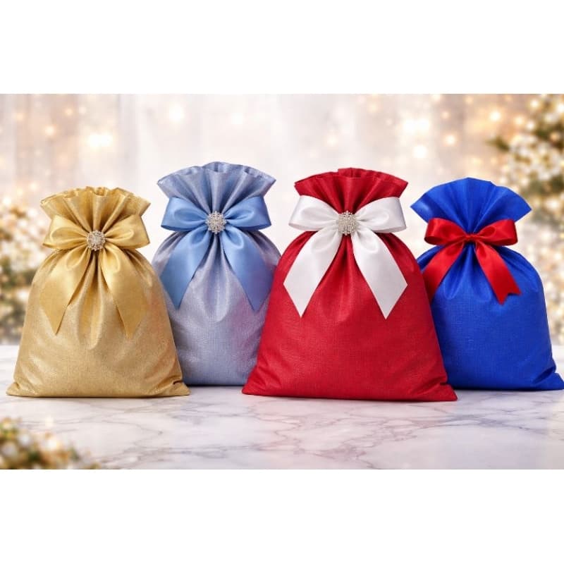 50 sacos de presente Soft Touch texturizado varias cores