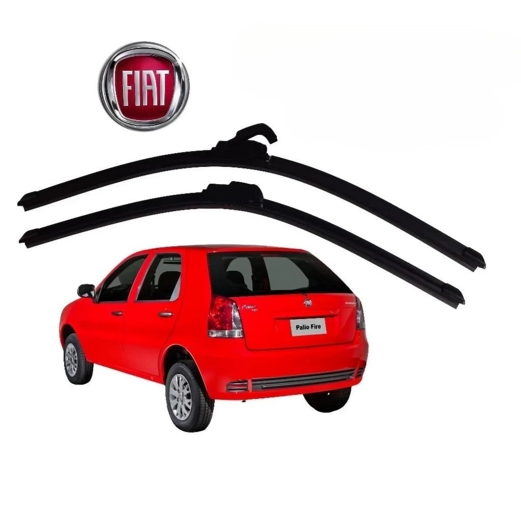 Par Palheta Limpador Para-brisa Fiat Palio 2004 a 2016 Dianteiro Alta Durabilidade