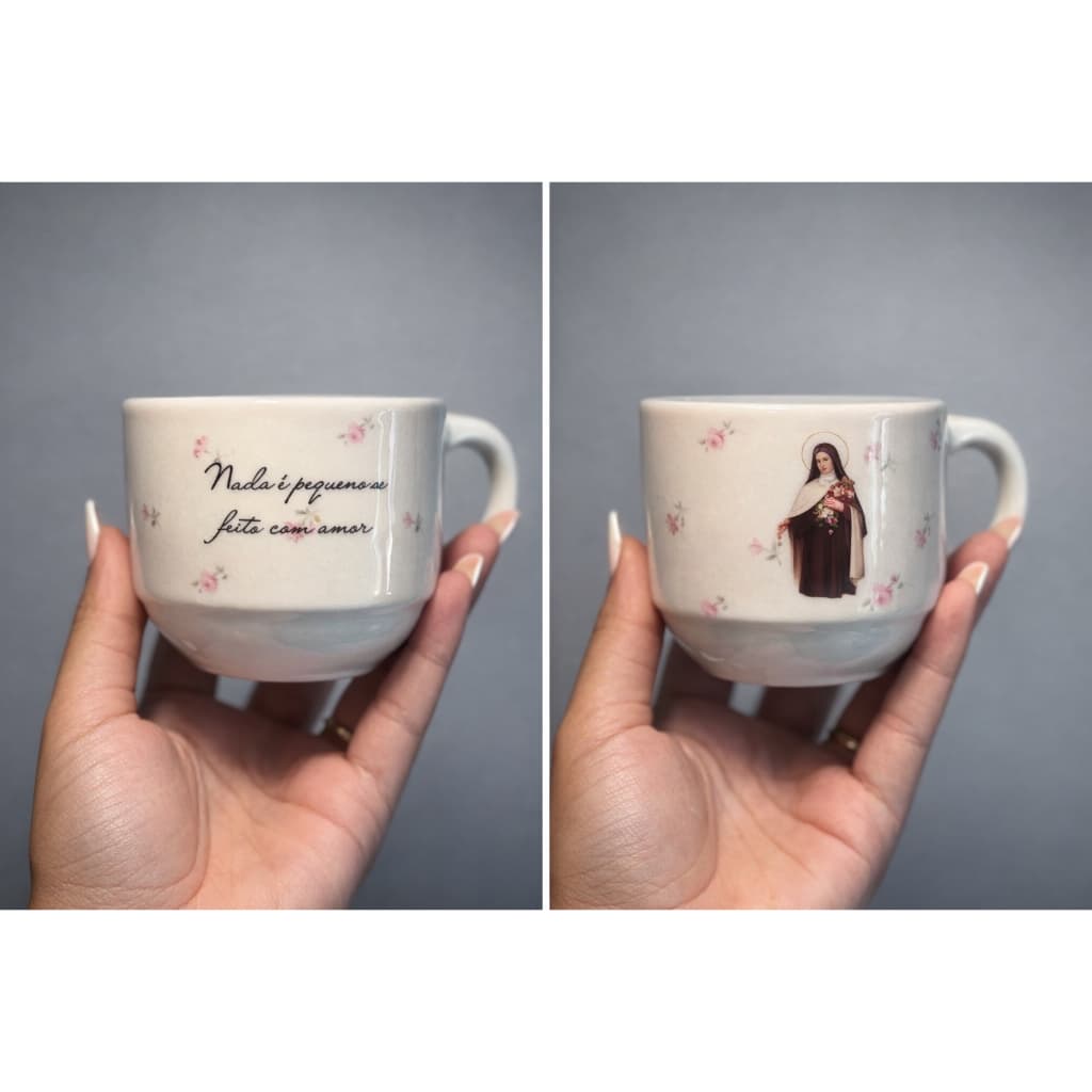 Xícara personalizada Santa Teresinha do Menino Jesus 180ml