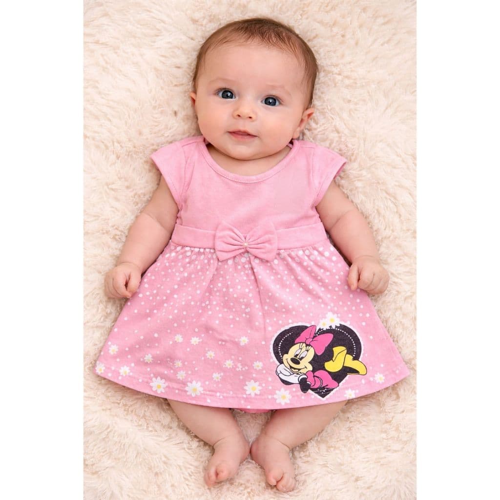 Vestido Bebê Menina Bolinha 0 a 3 meses