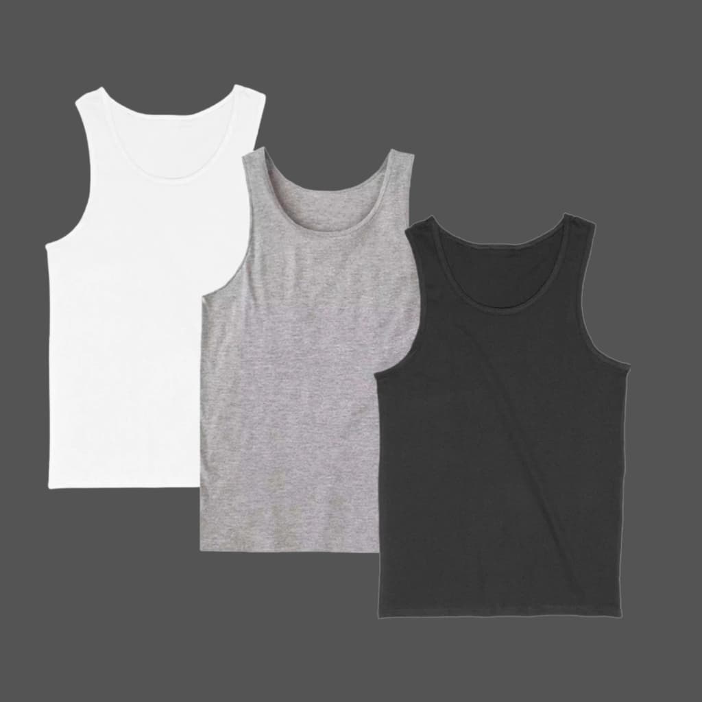 Kit 2 Regata Canelada Masculina Americana Camiseta Básica Modelo Americano Camisa Academia