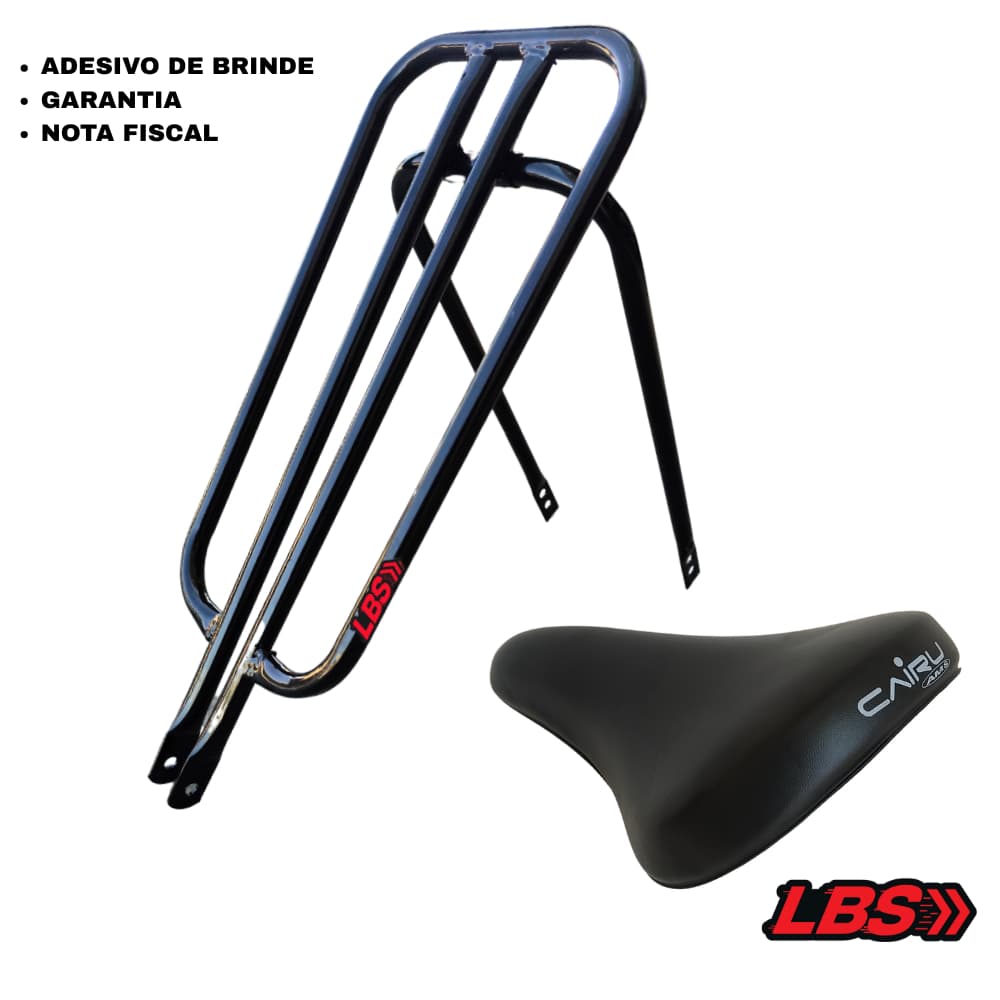Garupa Bh Reta Resistente para bike Montadinha LBS+ Banco Cairo AMS