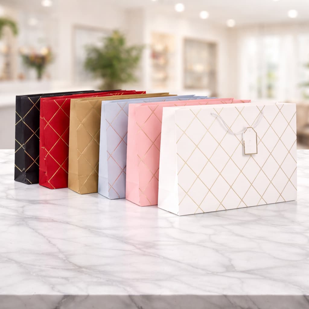 Sacola Presente Premium 32cm Papel Colorido Decorativa Para Aniversário Namoro Presente Mãe