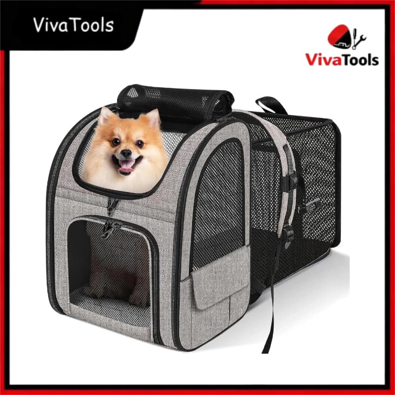 Bolsa Transporte Pet Expansível para Avião Cabine | Cachorros e Gatos, com Almofada Removível