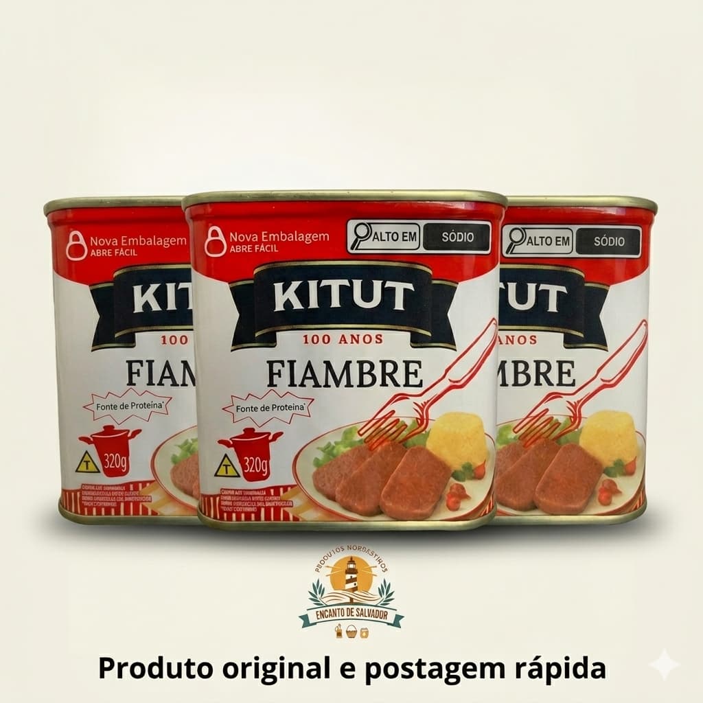 Kit 03 Kitut Fiambre Enlatado (03 latas de 320g cada)