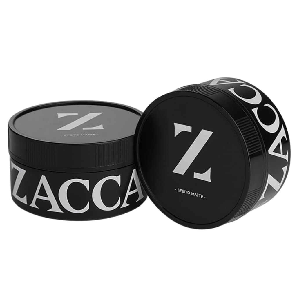 Kit 2 Ceras Modeladoras Para Cabelos Efeito Seco Matte-  Zacca