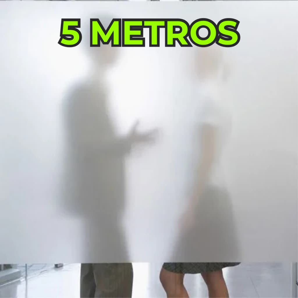 Adesivo Jateado 5 Metros Envelopar Janela Vidro Porta Box Blindex Banheiro Á Prova d'Água