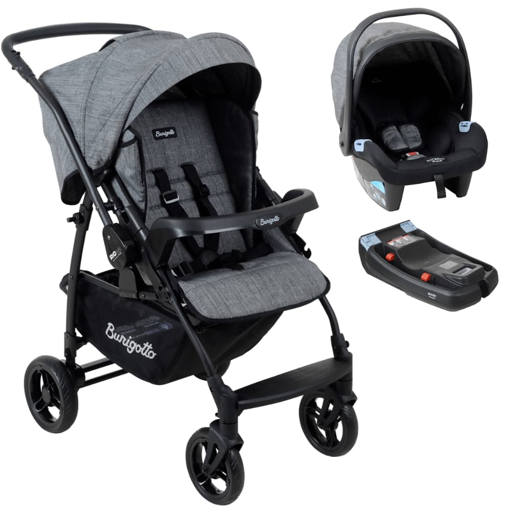 Carrinho de Bebe com Bebe Conforto Base - Burigotto Rio K Preto