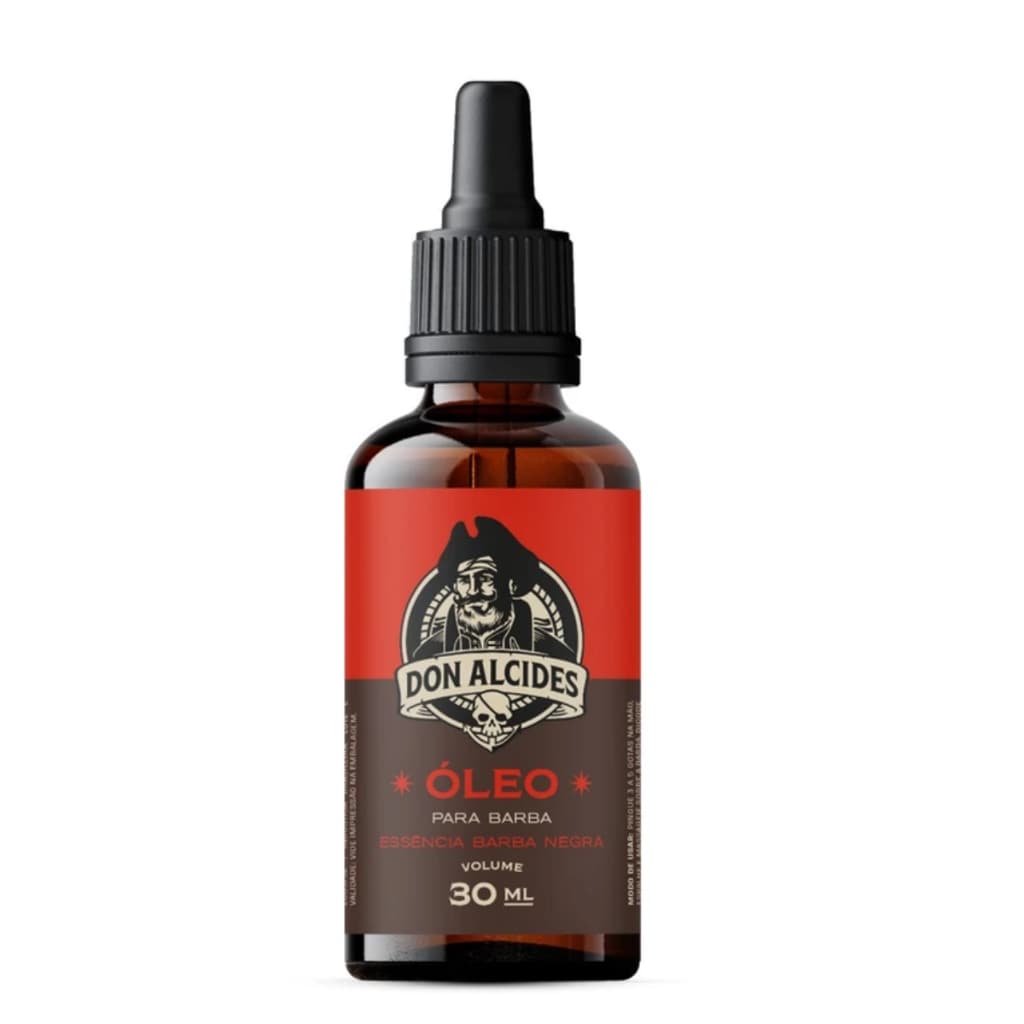 Óleo Para Barba Barba Negra Hidratação Don Alcides 30ml