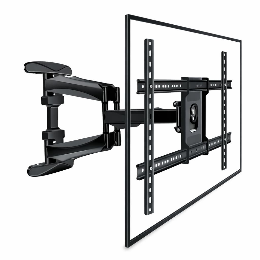 Suporte Articulado Tv 40 A 75 Polegadas Braço Duplo Até 45kg Parede Universal Vesa Ajustável