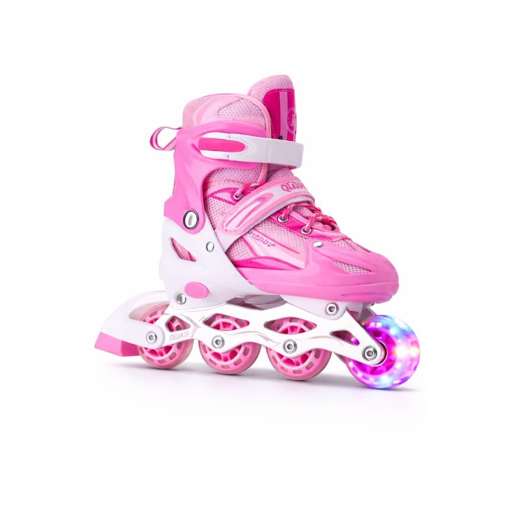 Patins InLine Roller Adulto Infantil Tamanho Regulável + Led