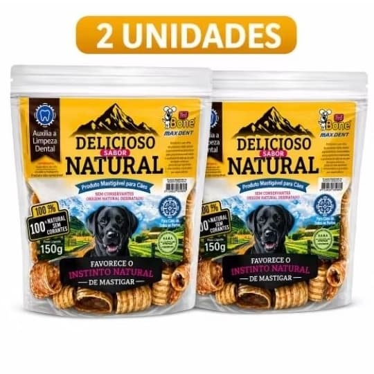 kIT 2 TRAQUÉIA BOVINA ALIMENTO NATURAL PARA CÃES PRÓ BONE 150g